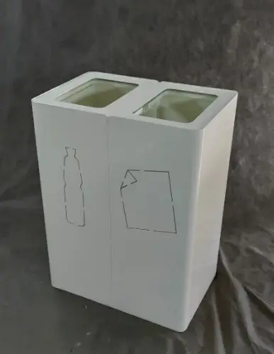 Урна А-Тренд-2, 600х400х800 мм,с лого, с емкостью 48х2 л