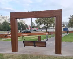 Диван-качели «Олимпия» Лиственница