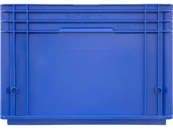 Евроконтейнер пластиковый перфорированный RL-KLT 4280, 396x297x280 мм, 24,1 л, голубой