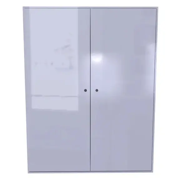 Шкаф для хранения бронежилетов с полкой 1800x1400x500 мм Светло-серый