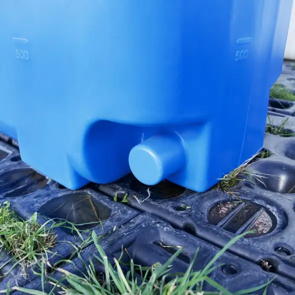 Емкость ST 2000л с патрубками 100мм под плотность до 1.5 г/см3 синяя