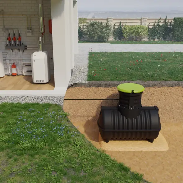 Емкость топливная подземная Rostok G 2800 л с горловиной 600мм