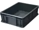 Ящик пластиковый сплошной, 400×300×120 мм, 10.6 л, чёрный [701.03.02]
