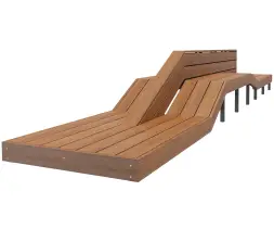 Скамейка стальная «Всплеск»