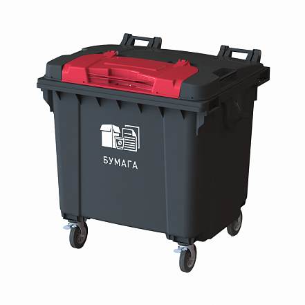 Наклейка для раздельного накопления (для контейнера 1100 л с крышкой Twin Lid)