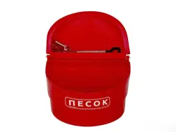 Ящик для песка BOXSAND 0,15 куб.м. с совковой лопатой, красный