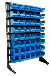 Стеллаж с пластиковыми ящиками 1501-0/0/8
