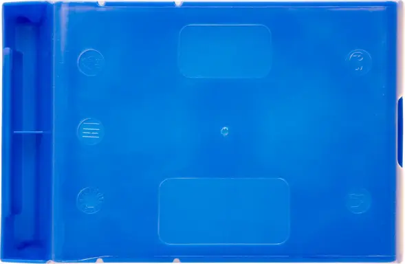 Ящик (лоток) пластиковый сплошной, 170x105x75 мм, 1.34 л, синий [5001]
