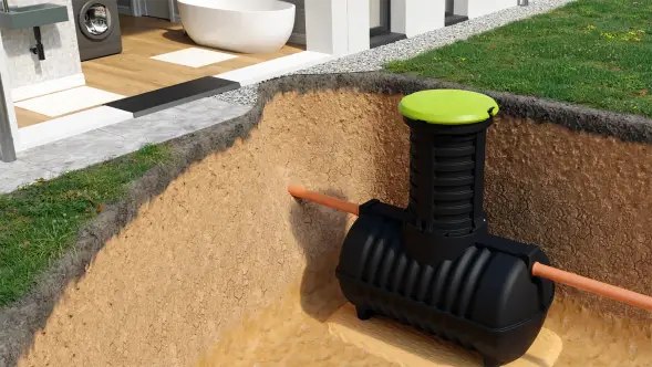 Автономная канализация Rostok Ground 12 с горловиной 1000 мм