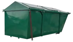Металлический контейнер лодочка 8 м³ Коричневый