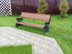 Скамейка чугунная «Флора» 0,75 м (кресло)