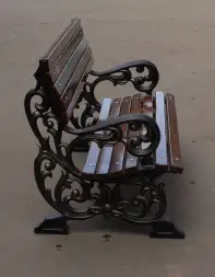 Скамейка чугунная «Жасмин» 1,5 м