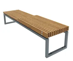 Скамейка стальная «Долиум» без спинки