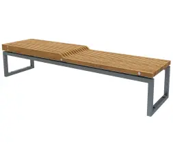 Скамейка стальная «Долиум» без спинки
