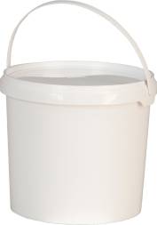 Ведро пластиковое с крышкой, 3 л, белый [5091]