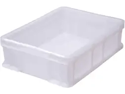 Ящик пластиковый сплошной, 400×300×120 мм, 10.6 л, белый [701.03.02 М]