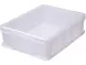 Ящик пластиковый сплошной, 400×300×120 мм, 10.6 л, белый [701.03.02 М]