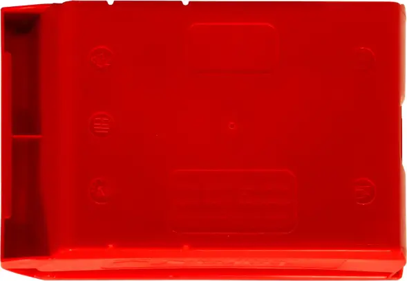 Ящик (лоток) пластиковый сплошной, 170x105x75 мм, 1.34 л, красный [5001]