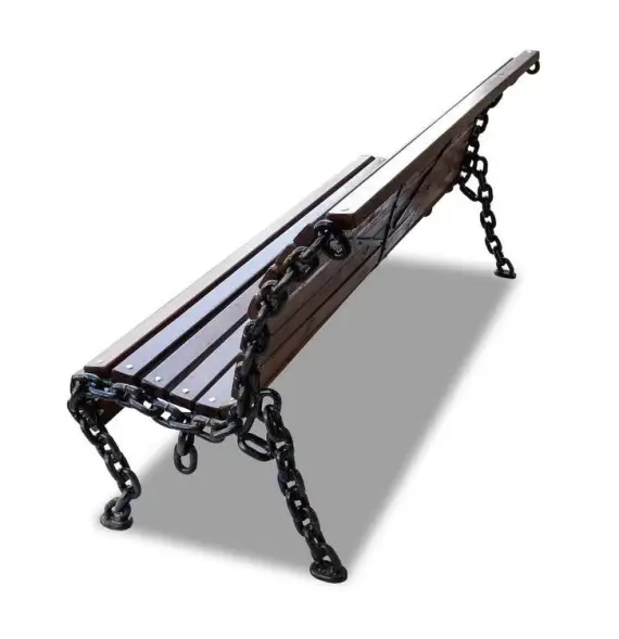 Скамейка стальная «Лукоморье» 3,0 м (3 опоры)