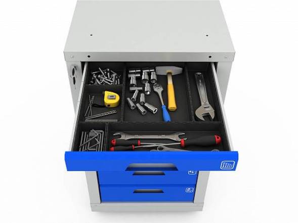 Тумба инструментальная модульная ДВК WOKER PRO 0102 S