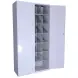 Шкаф для противогазов ХПГ-31 с дверьми 1730x870x380 мм Светло-серый