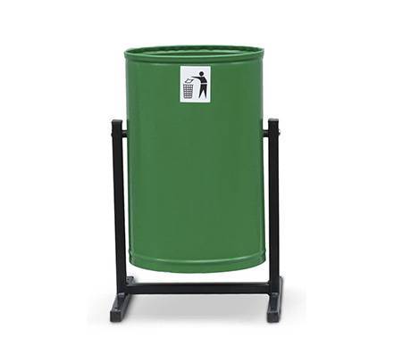 Урна для мусора круглая металлическая уличная, 21 л