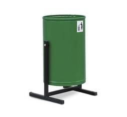 Урна для мусора круглая металлическая уличная, 21 л