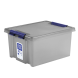 Контейнер с крышкой и клипсами Rox Box Home, 36л, 500x390x255 мм, антрацит