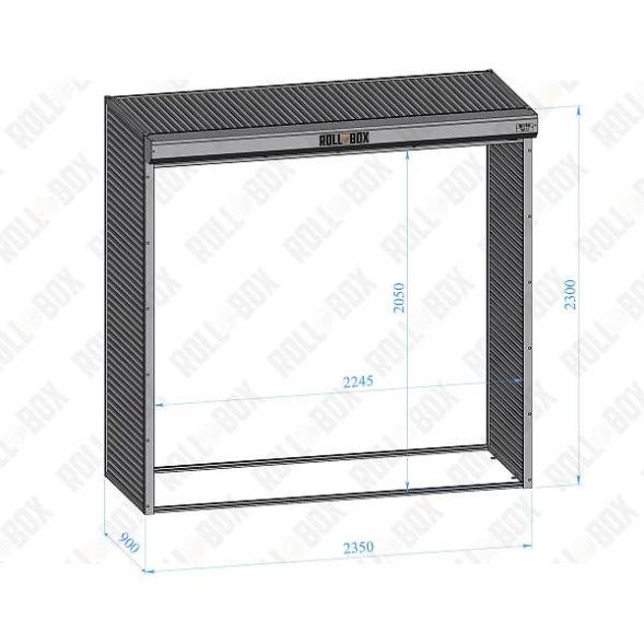 Шкаф уличный ROLL‑BOX DESIGN-VILLAGE 23.235.090-V1 (№1)