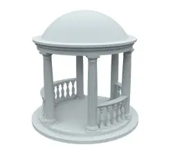 Ротонда тип 2, 6 колонн, диаметр 3450 мм Балюстрада