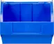 Ящик (лоток) пластиковый сплошной, 250x150x130 мм, 4.88 л, синий [5002]