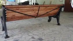 Скамейка чугунная «Нескучный Сад» 3,0 м (3 опоры)