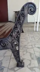 Скамейка чугунная «Нескучный Сад» 3,0 м (3 опоры)