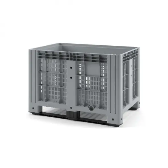 Пластиковый контейнер IBOX 1200х800 перфорированный на полозьях