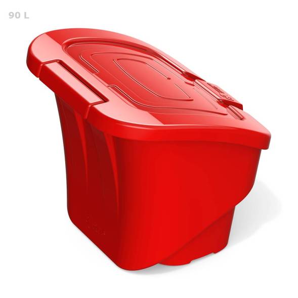 Ящик для соли, реагентов 90 литров PREMIUM, красный