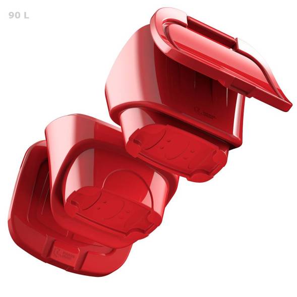 Ящик для соли, реагентов 90 литров PREMIUM, красный