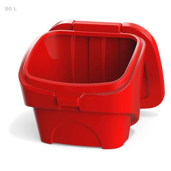 Ящик для соли, реагентов 90 литров PREMIUM, красный