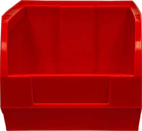 Ящик (лоток) пластиковый сплошной, 250x150x130 мм, 4.88 л, красный [5002]