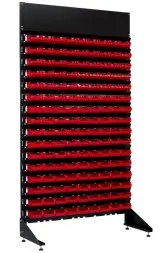 Стеллаж с пластиковыми ящиками 1801-16/0/0п K