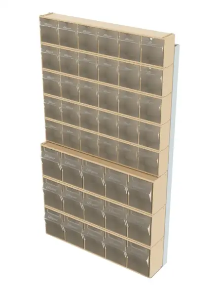 Стойка бежевая настенная Стелла-техник 402-00-05-03-B