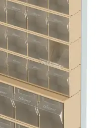 Стойка бежевая настенная Стелла-техник 402-00-05-03-B