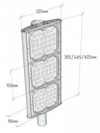 Светильник венчающий светодиодный «Элегант» 80 Вт