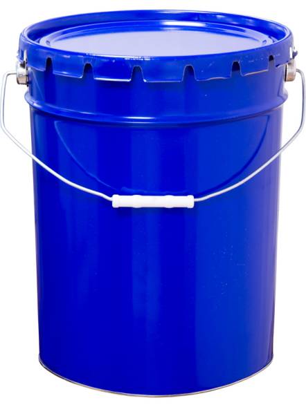 Ведро металлическое, 25 л, крышка-корона, синий [2098]