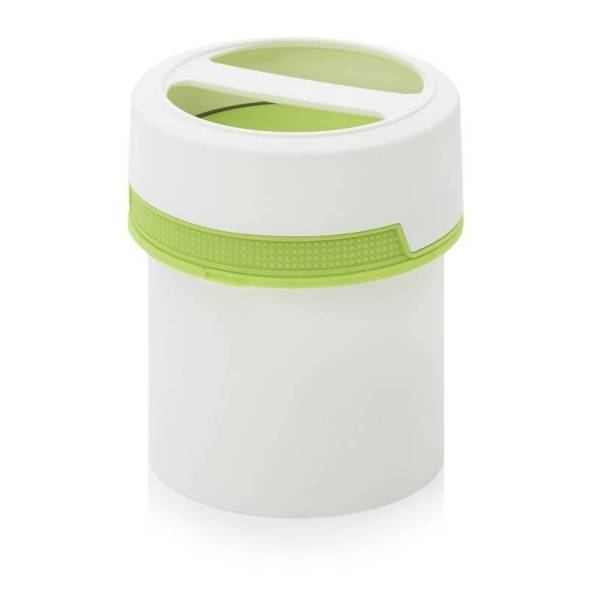 Банка с ручкой 0,65 л с внутренней крышкой, зелёная