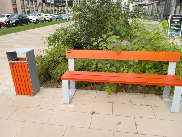 Скамейка стальная «Колледж» 1,8 м