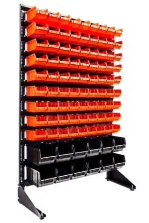 Стеллаж с пластиковыми ящиками 1501-0/9/2 G-K