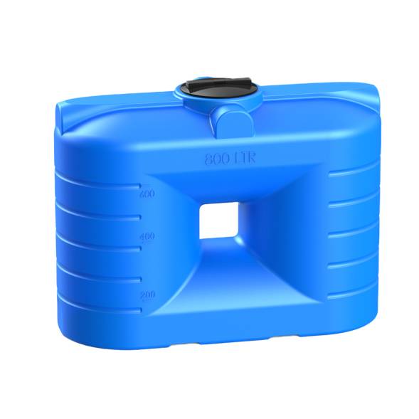 Емкость пластиковая прямоугольная для хранения воды, жидкостей и дизельного топлива, 800 л, синий [TSN800S13]