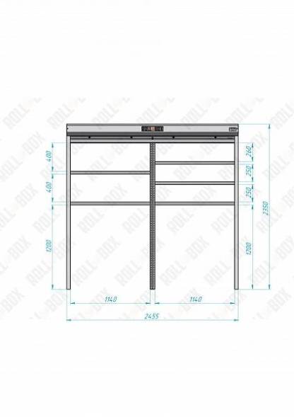 Роллетный шкаф ROLL-BOX SIMPLE Plus 24.05.23.V1-1