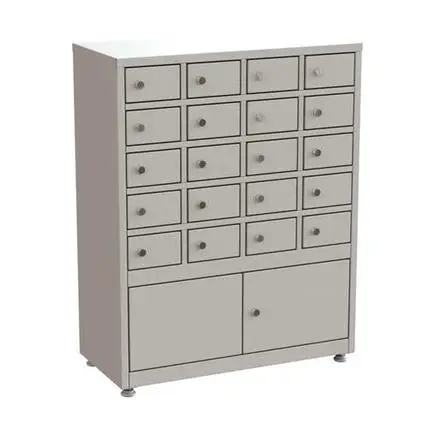 Шкаф для хранения мобильных телефонов на 21 ячейку ШТ-20-Т 846x660x300 мм Серый