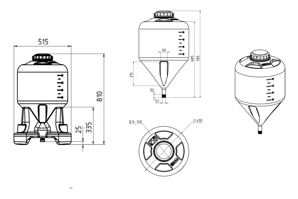 Комплект ЦКТ 60л стандарт
